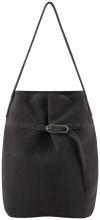 FREDsBRUDER Softly Hobo Ledertasche Velours Wren - Graubraun