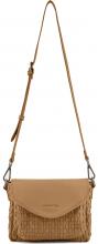 Flechttasche braun Velour Materialmix braun FREDsBRUDER Natural Flow Caramel
