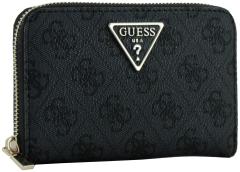 Geldbeutel schwarz grau Guess Laurel SLG Coal Logo