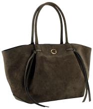 Guess Allegra Shopper Velours Green - Olivgrün