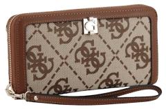 Guess Audrey Logo SLG Portemonnaie Latte Logo - Braun