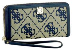 Guess Audrey Logo SLG Portemonnaie Navy Logo - Dunkelblau