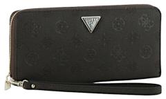 Guess Blake SLG Portemonnaie Brown Logo - Dunkelbraun