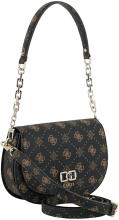 Guess Emelie Logo Überschlagtasche Espresso Logo - Dunkelbraun
