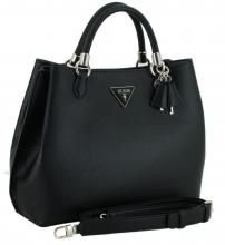Guess Gizele Saffiano Kurzgrifftasche schwarz