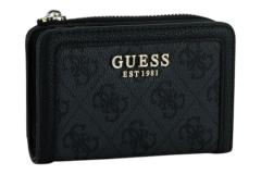 Guess Lindsey SLG Geldbörse Coal Logo - Grau