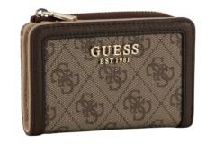 Guess Lindsey SLG Geldbörse Latte Logo - Braun