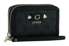 Guess Lindsey SLG Geldtasche Coal Logo - Grau