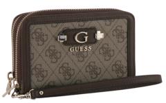 Guess Lindsey SLG Geldtasche Latte Logo - Braun