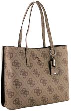 Guess Meridian II Shoppertasche Latte Logo braun