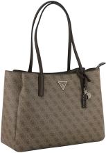 Guess Noelle II Shopper Laptopfach Latte Logo - Braun