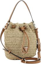 Guess Ofelia Beuteltasche Natural Cognac Bast