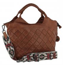 Harbour 2nd Fashion Lights Shoppertasche Venezia cognacbraun Laptop