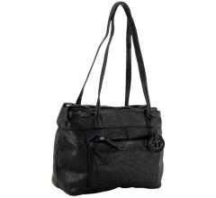 Harbour 2nd Zea 2 Shoppertasche Leder Ash - Schwarz