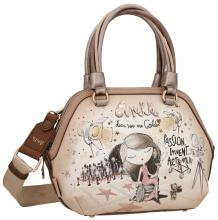 Henkeltasche Anekke Hollywood Druck Beige Bunt Metallic