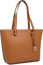 Henkeltasche L.Credi Filippa Cognac Logoanhänger