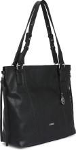 Henkeltasche schwarz vegan L.Credi Jana Anhänger