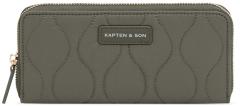 Kapten & Son Louvre Cloud Large Portemonnaie Quilted Khaki - Dunkelgrün