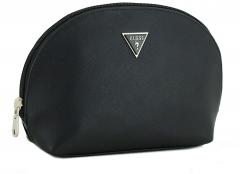 Kosmetiktasche Guess schwarz Saffiano