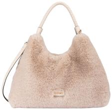 L.Credi Sancia Beuteltasche Kunstfell Dusty - Beige