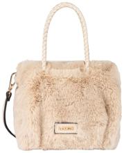 L.Credi Sancia Kurzgrifftasche Kunstfell Dusty - Beige