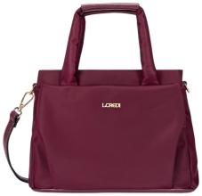 L.Credi Savita Kurzgrifftasche Nylon Cherry Shade - Weinrot