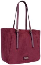L.Credi Sophronia Shopper Faux-Velours Cherry Shade - Bordeaux