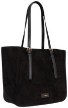 L.Credi Sophronia Shopper Faux-Velours Schwarz
