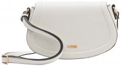 L.Credi feminine Überschlagtasche Oletta weiß