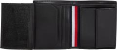 Leather Trifold Geldbörse Herren Tommy Hilfiger Schwarz