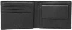 Ledergeldbörse schwarz Oliver L.Credi Flap