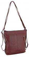 Lederrucksack Beuteltasche dunkelrot Daisy Red 365 d.a.y.s