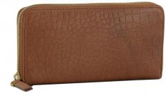 Les Visionnaires Lily Cognac Croco Lederportemonnaie