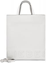 Liebeskind Berlin Handtasche Paper Bag Tote M Offwhite Kontrast