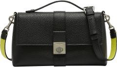 Liebeskind Überschlagtasche Leder Sade Crossover Medium Black