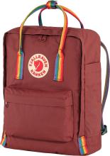 Rainbow Pattern Spezial Editon Fjällräven Kanken OX Red Rucksack