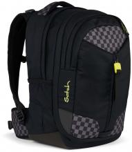 Satch verstellbare Schultasche Match Dark Skate schwarz Karo