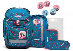 Schultasche Komplettset Punkteprint Ergobag Pack VoltiBär blau