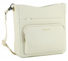 Schultertasche Mandarina Duck Mellow Leather Almond warmweiß