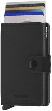 Secrid Miniwallet Kartenetui Vegan Yard Powder Black - Schwarz