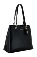 Shopper Guess Eco Mia Black Goldfarbener Metallcharme Nachhaltig