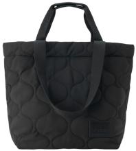 Studio Berlin Prenzlau Quilted Nylon Shopper Tasche Schwarz