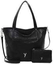 Suri Frey Laley Henkeltasche Black Stanzung vegan