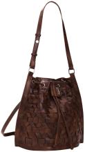 Taschenrucksack Harlan Desigual Flechtdesign Tunnelzug Argon braun