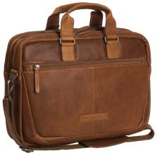 The Chesterfield Brand Seth Wax Pull Up Cognac Aktentasche Leder