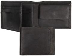 Tom Tailor Sam Herren Portemonnaie Leder Schwarz