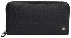 Tommy Hilfiger Emboss ZA Wallet Geldbörse Rindsleder Schwarz