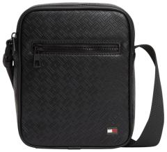 Tommy Hilfiger Embossed Flag Mini Reporter Herrentasche Schwarz