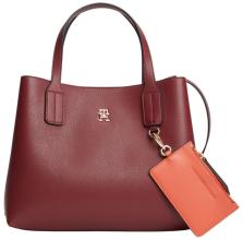 Tommy Hilfiger Icon Mini Satchel Kurzgrifftasche Velvet Maroon - Bordeauxrot