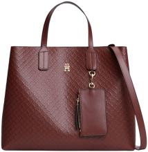 Tommy Hilfiger Icon Satchel Mono Kurzgrifftasche Bordeaux